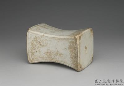 图片[3]-Pillow with wave design in bluish-white glaze, Northern Song dynasty (960-1127)-China Archive